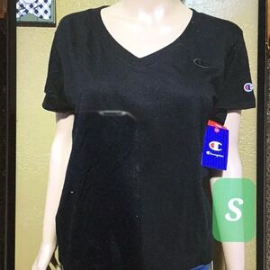 Champion Women's Black V-Neck Top